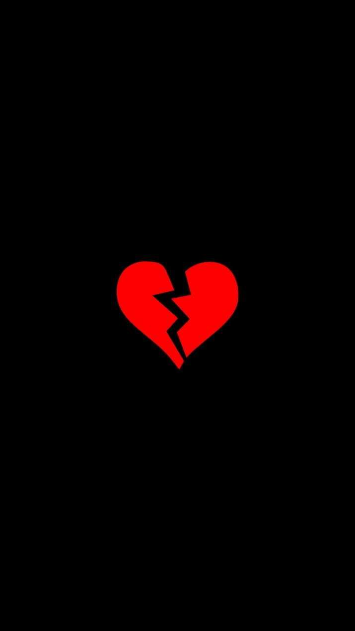 Heartbroken, amoled, broken heart, heart, sad, HD phone wallpaper | Peakpx