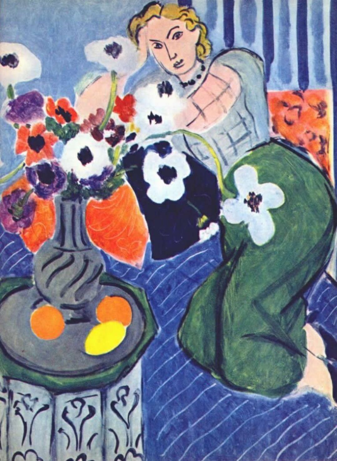 Matisse Paintings of Women. Anemones And Woman / iPhone HD Wallpaper Background Download (png / jpg)