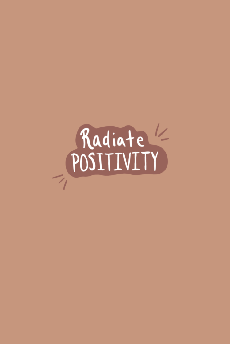 Positive Vibe Aesthetic Background iPad Wallpaper 