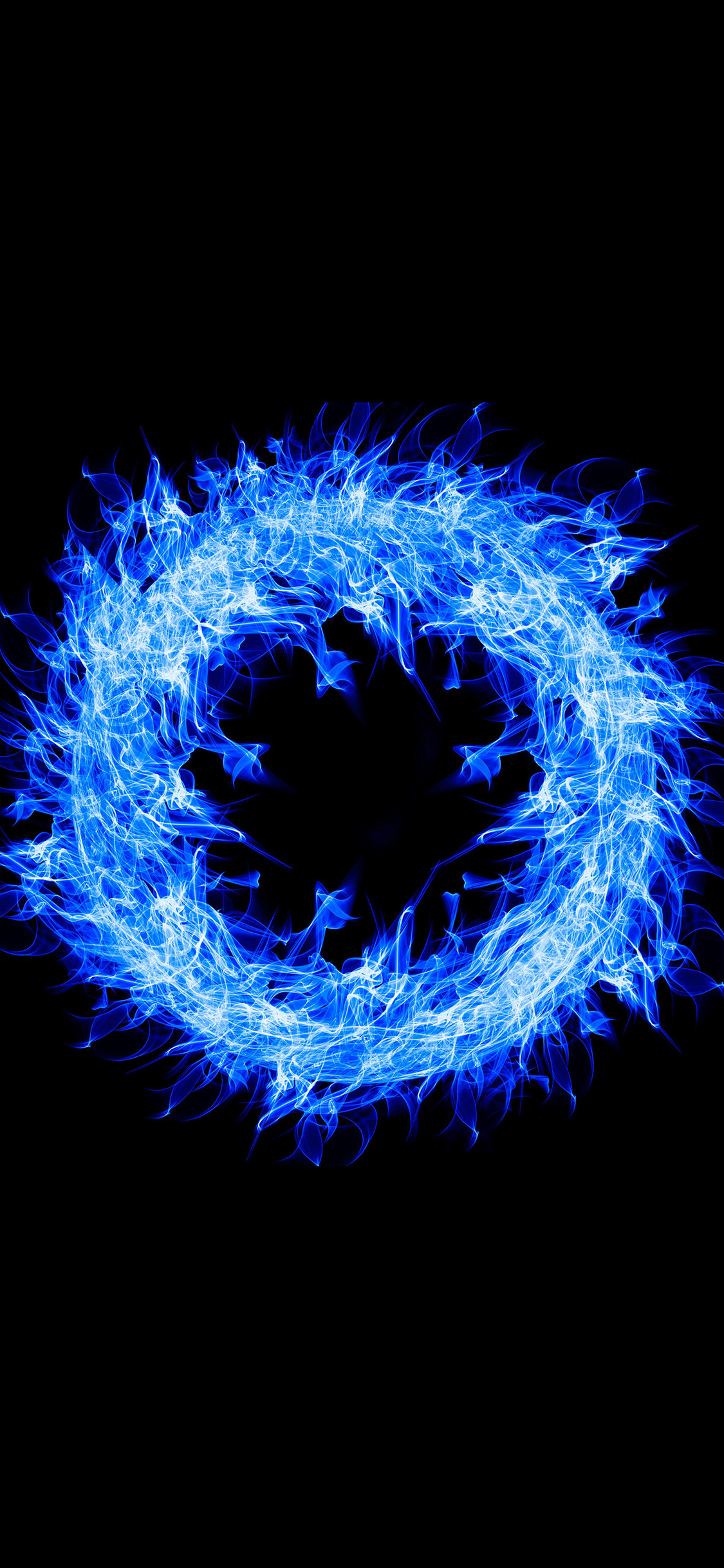 Blue Fire Ring 4k iPhone XS, iPhone iPhone X HD 4k Wallpaper, Image, Background, Photo and Picture