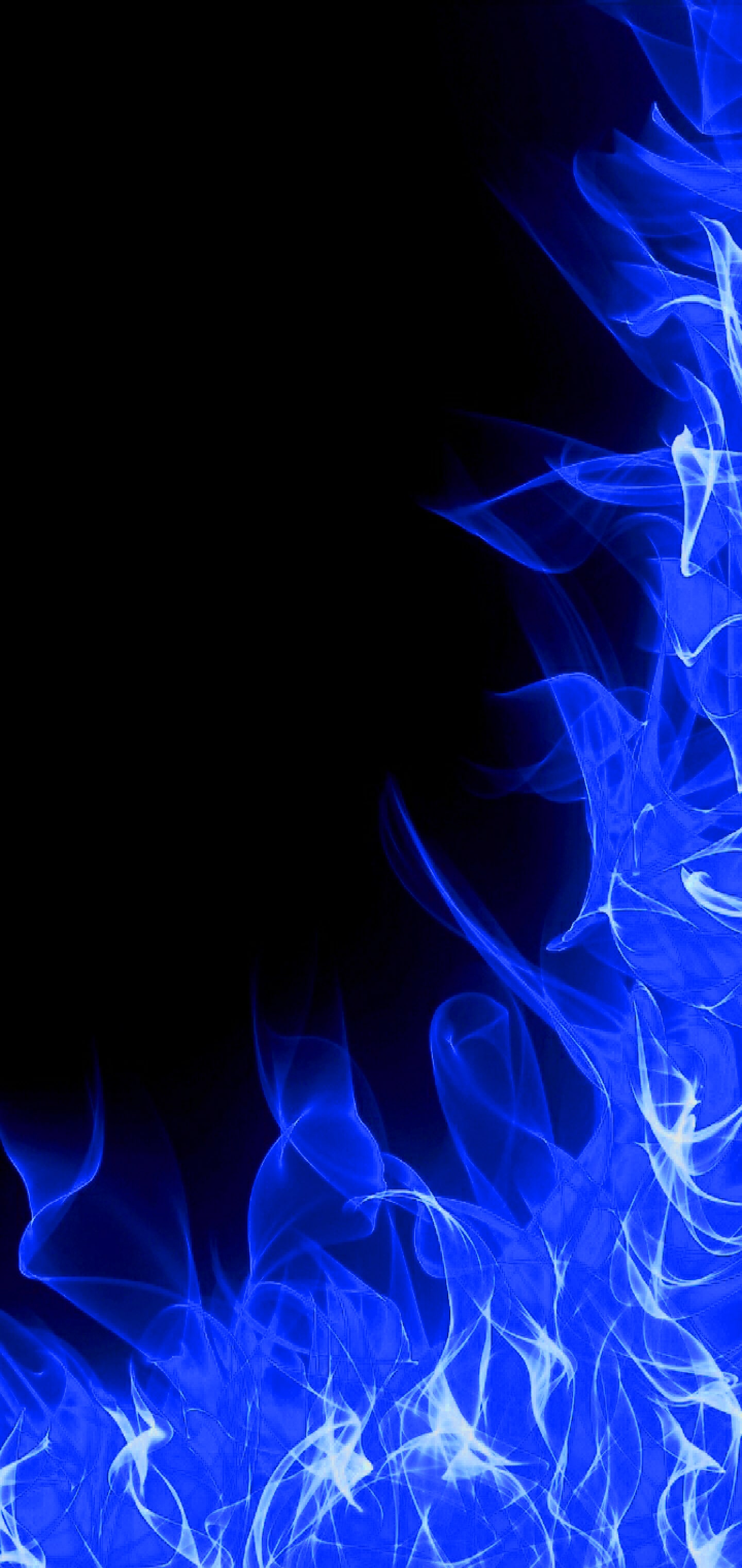 blue fire wallpaper background