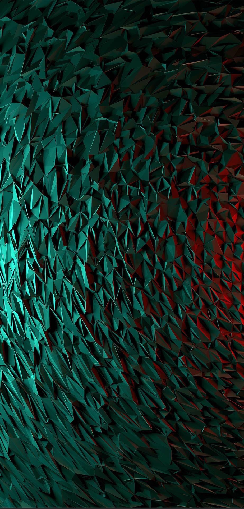 Neon Green Triangular Texture Phone Wallpaper HD For Tech