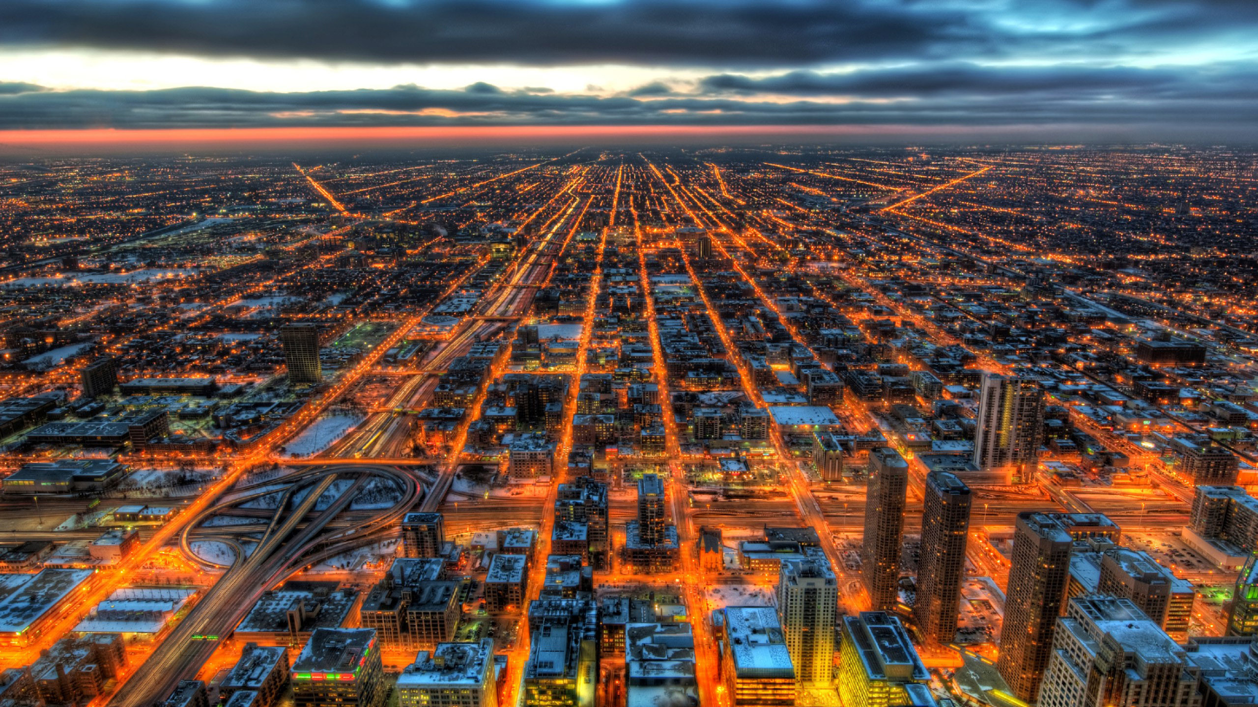 Chicago HDR 1440P Resolution HD 4k Wallpaper, Image, Background, Photo and Picture