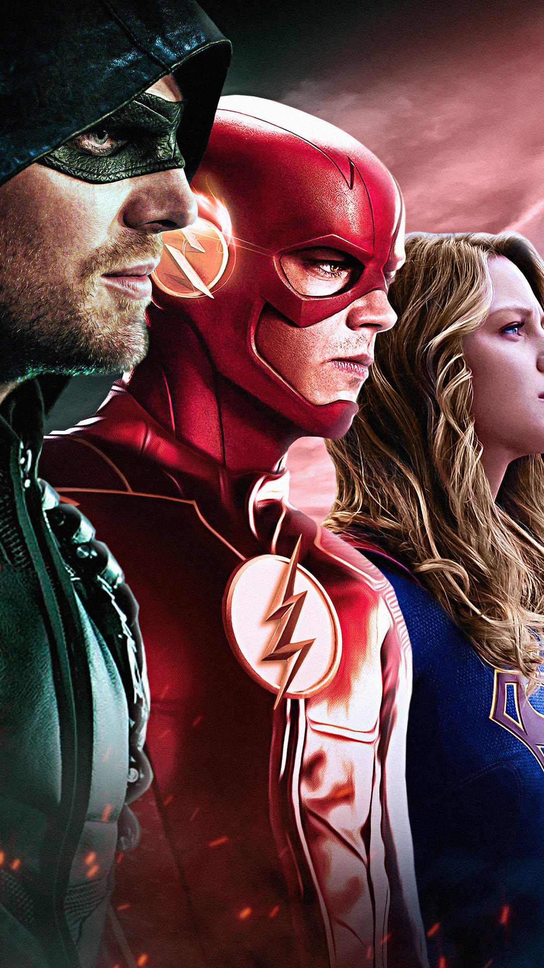 Dc Tv Arrow Flash Supergirl iPhone 7, 6s, 6 Plus, Pixel xl , One Plus 3, 3t, 5 HD 4k Wallpaper, Image, Background, Photo and Picture