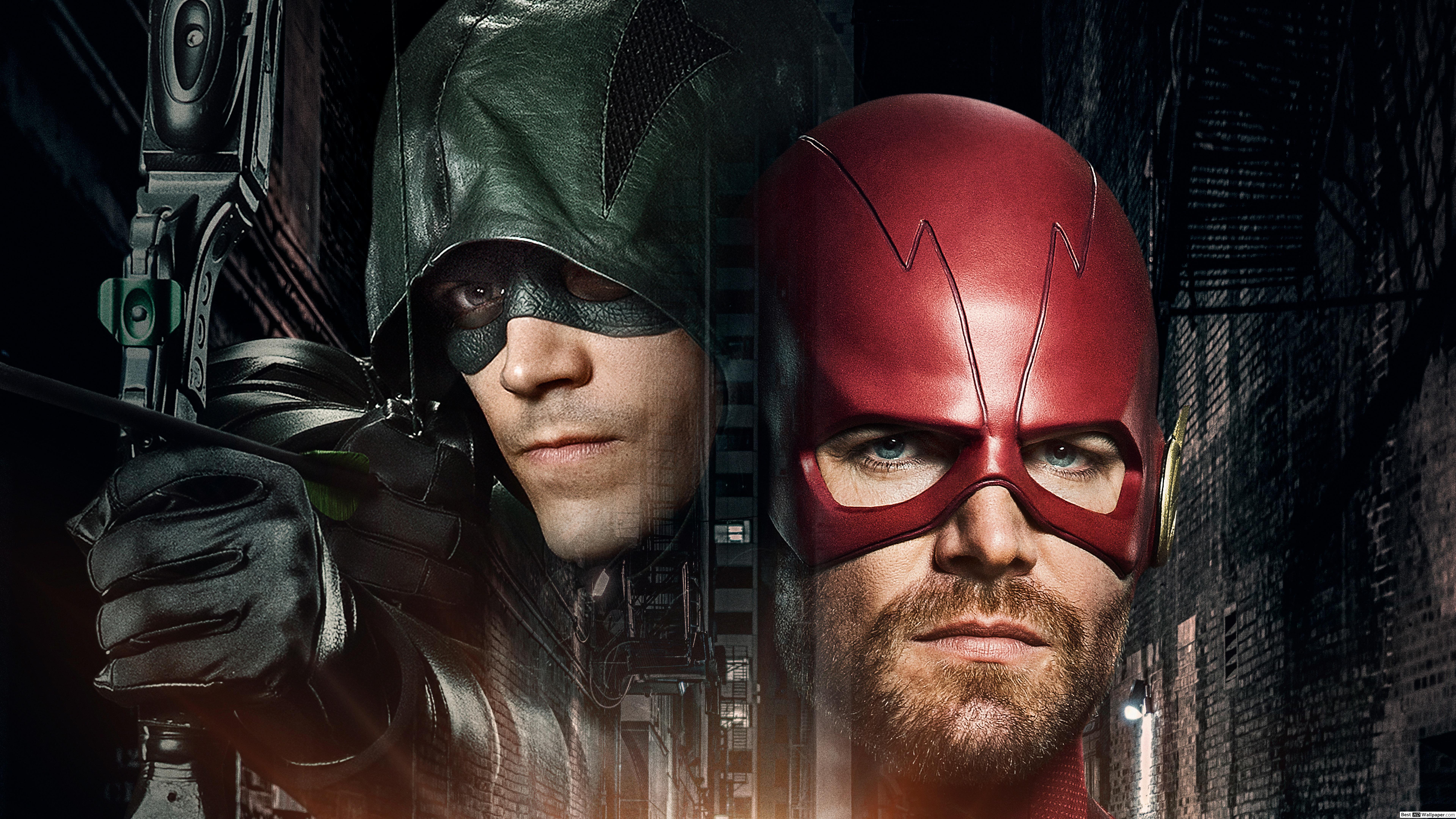 Arrow In Flash Costume Wallpaper & Background Download