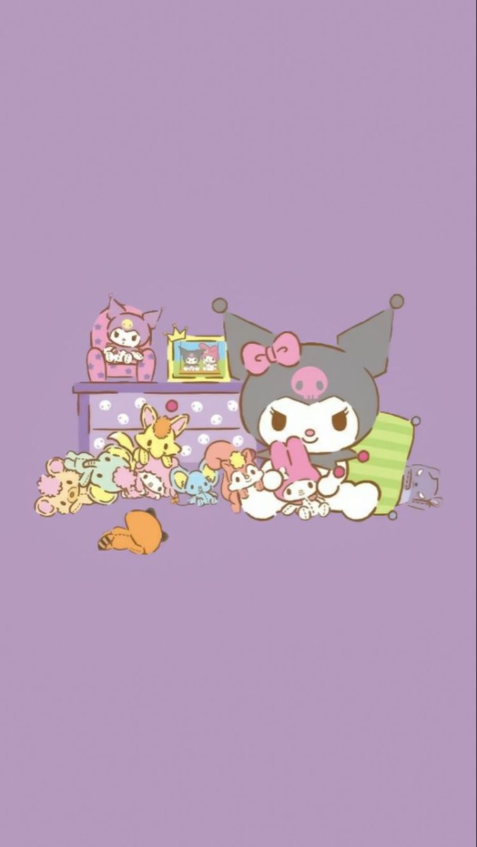 ︎; kuromi wallpaper. Hello kitty wallpaper, Sanrio hello kitty, Kitty wallpaper