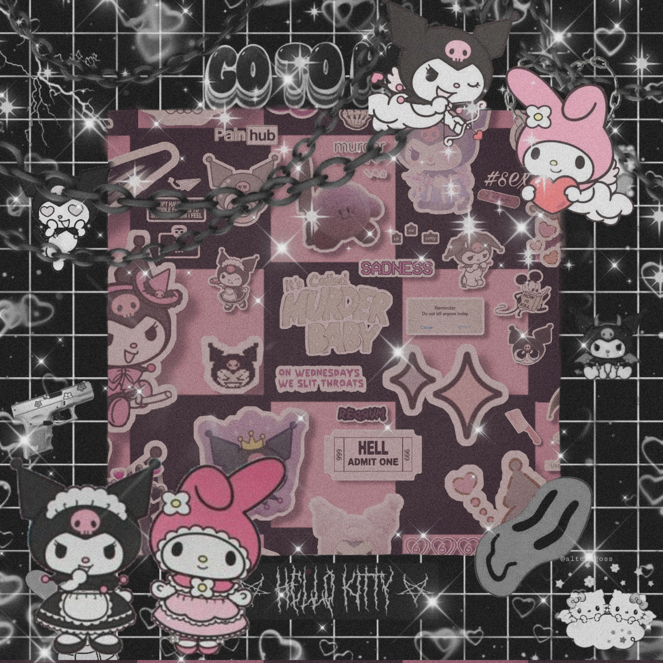 sanrio kuromi mymelody sanriocore image