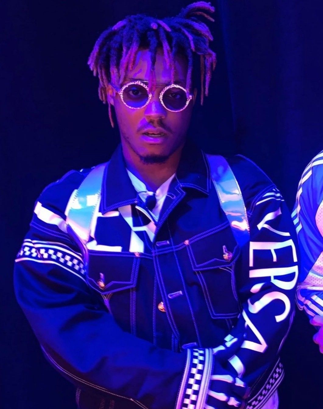 Juice WRLD. Blue aesthetic dark, Blue aesthetic, Dark purple aesthetic