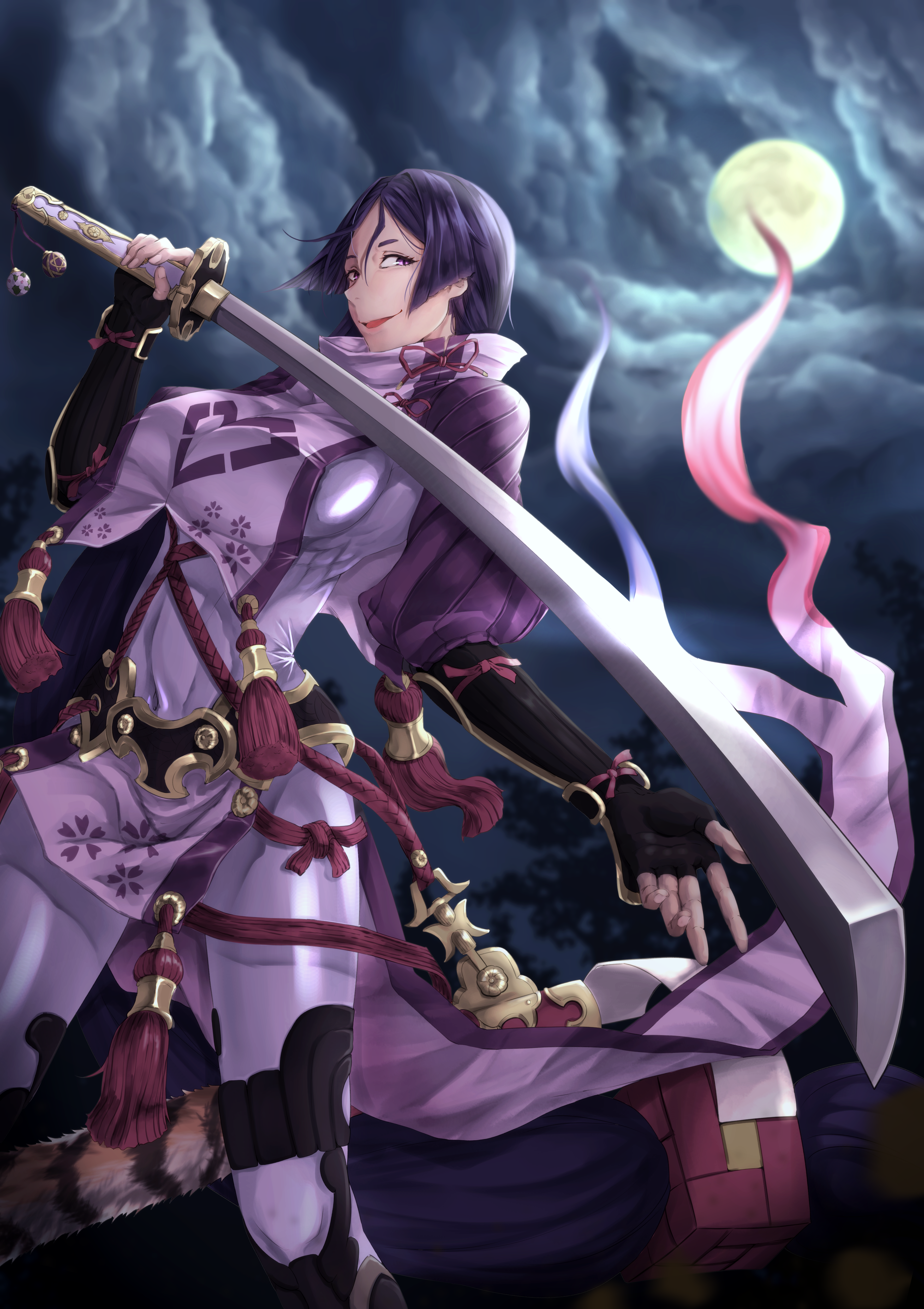 minamoto no raikou (fate and 1 more) drawn