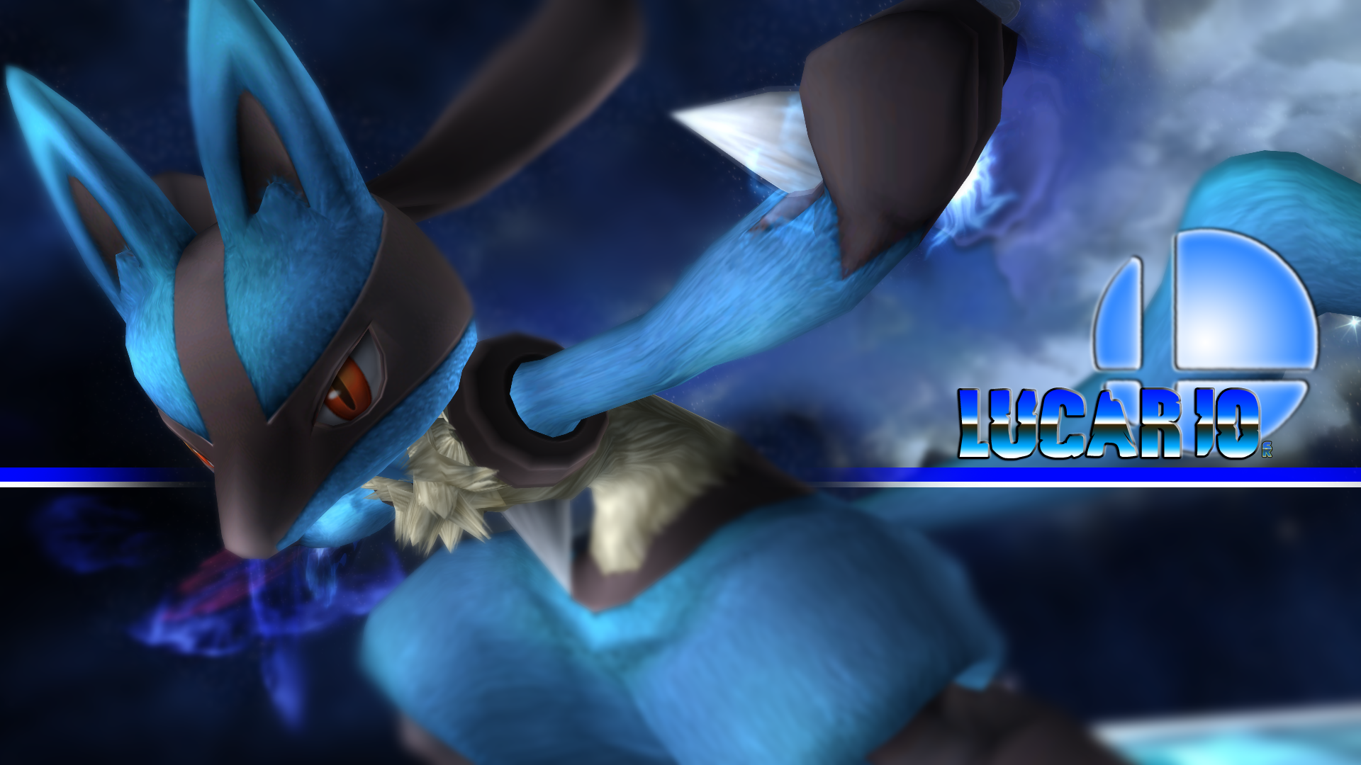 Ssbb_lucario_wallpaper_by_realsonicspeed D61t9k8.png (1920×1080). Pokemon, Desktop Wallpaper, Wallpaper