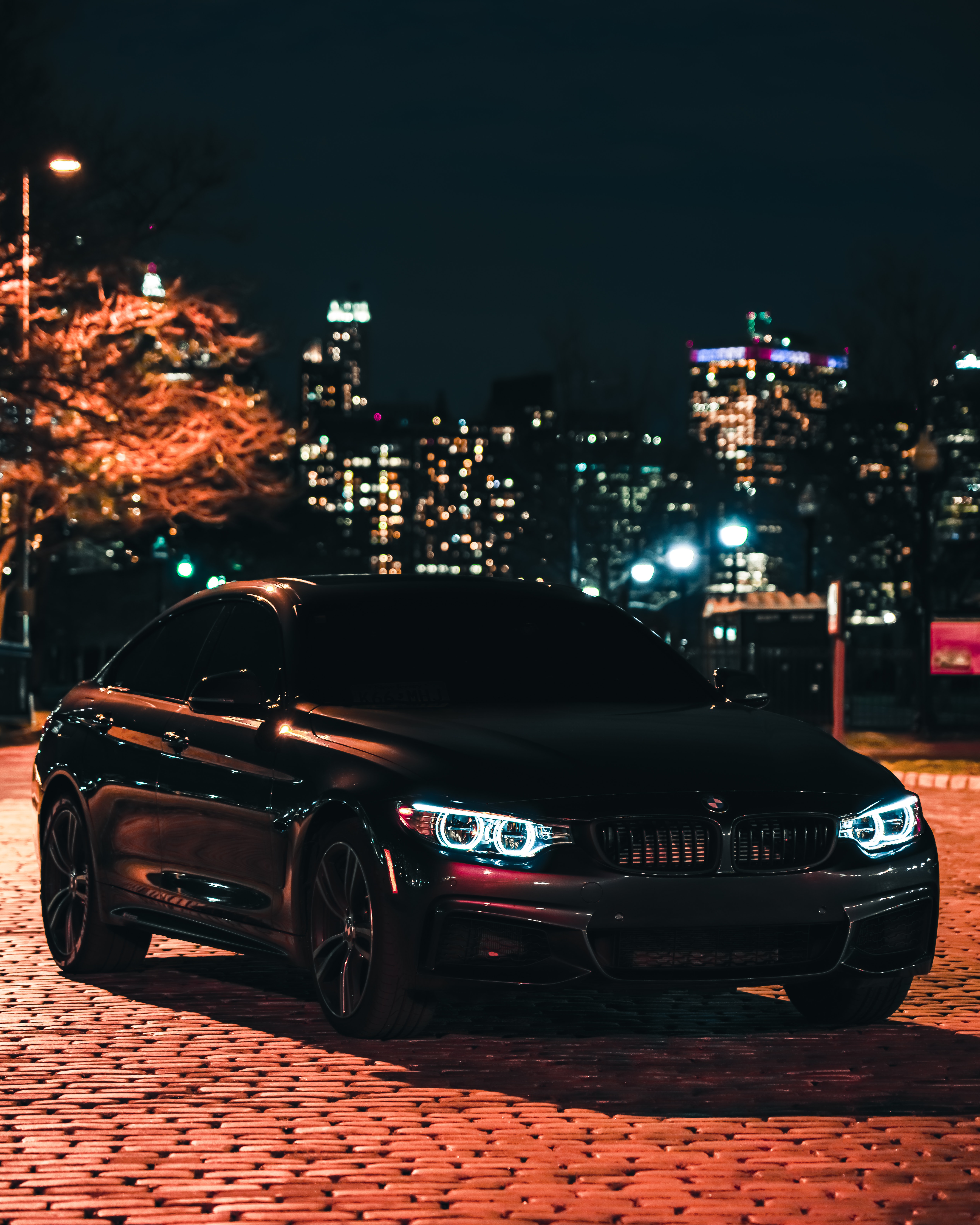 BMW M3 Wallpaper 4K, Black Edition, Night, City lights, 5K, Cars