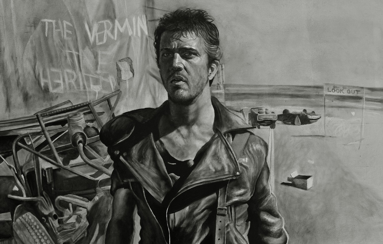 Wallpaper figure, Mel Gibson, Road warrior, Mel Gibson, Mad Max Mad Max - for desktop, section фильмы