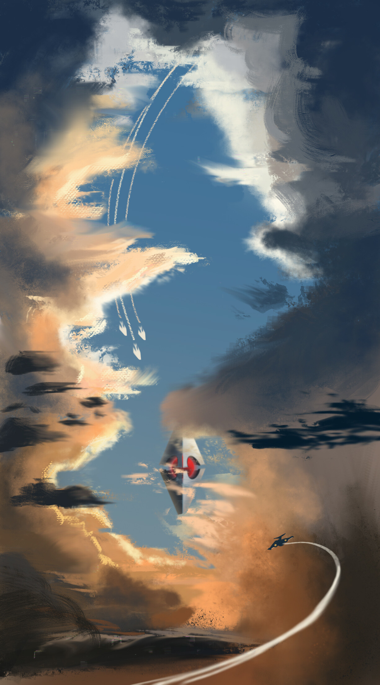 Mobile Wallpaper: Epic Skies