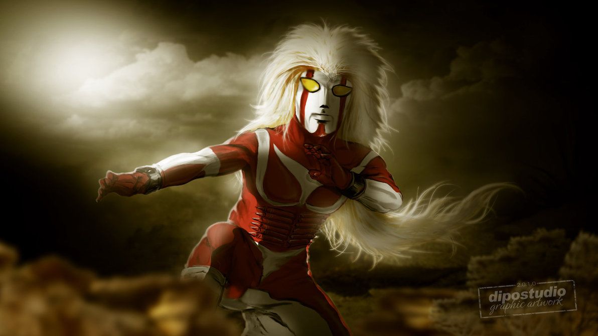 Megaloman. Superhero, Robot cartoon, Character graphic