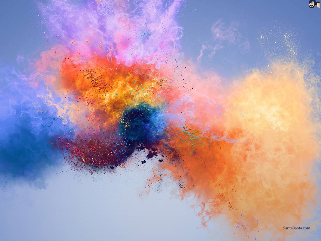 The colors of the festival of Holi