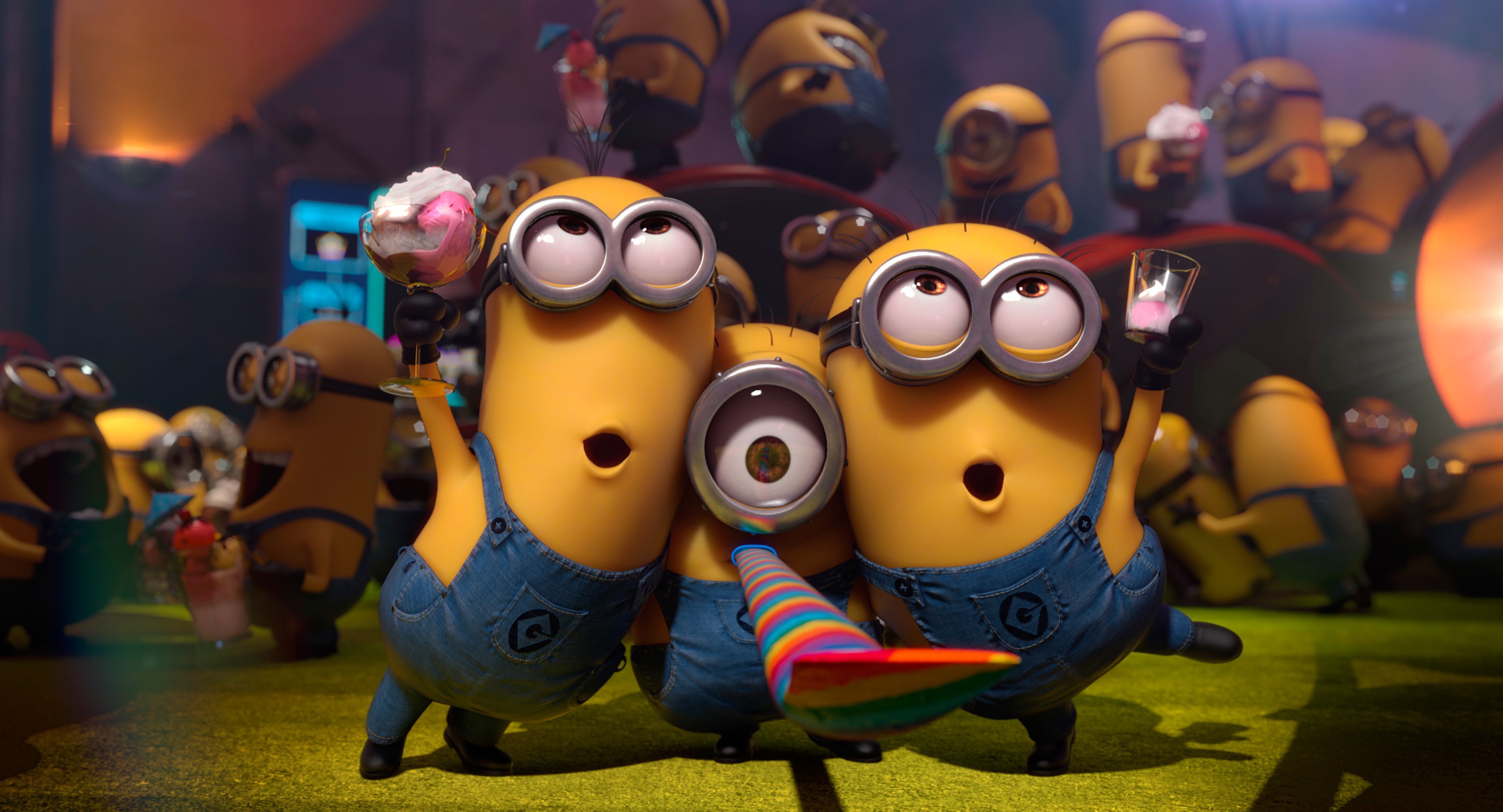 Minions HD Wallpaper Despicable Me 2. Minions singing, Cute minions wallpaper, Minions wallpaper