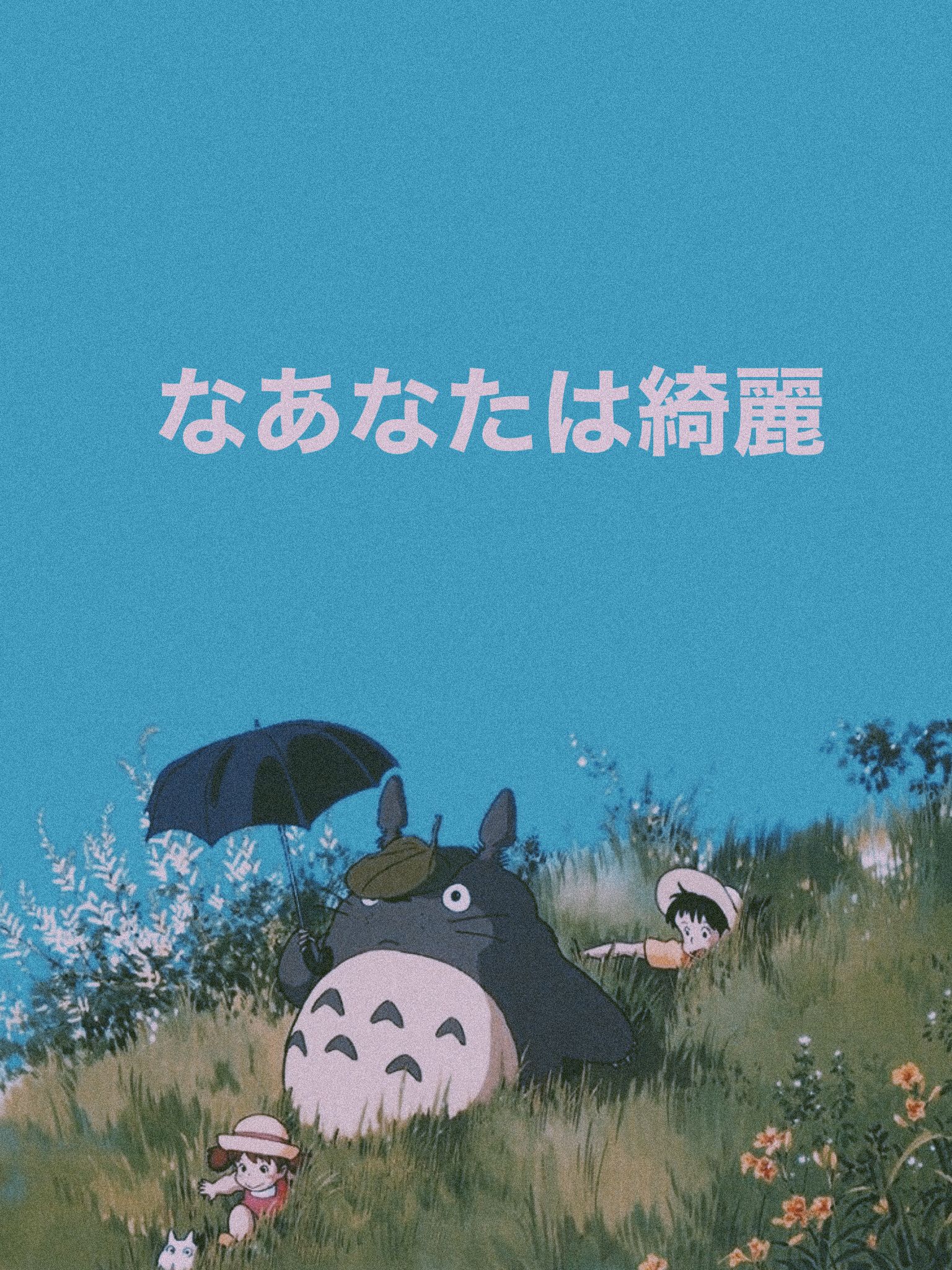 Totoro anime wallpaper iPad aesthetic. iPad wallpaper, Aesthetic anime, Anime wallpaper