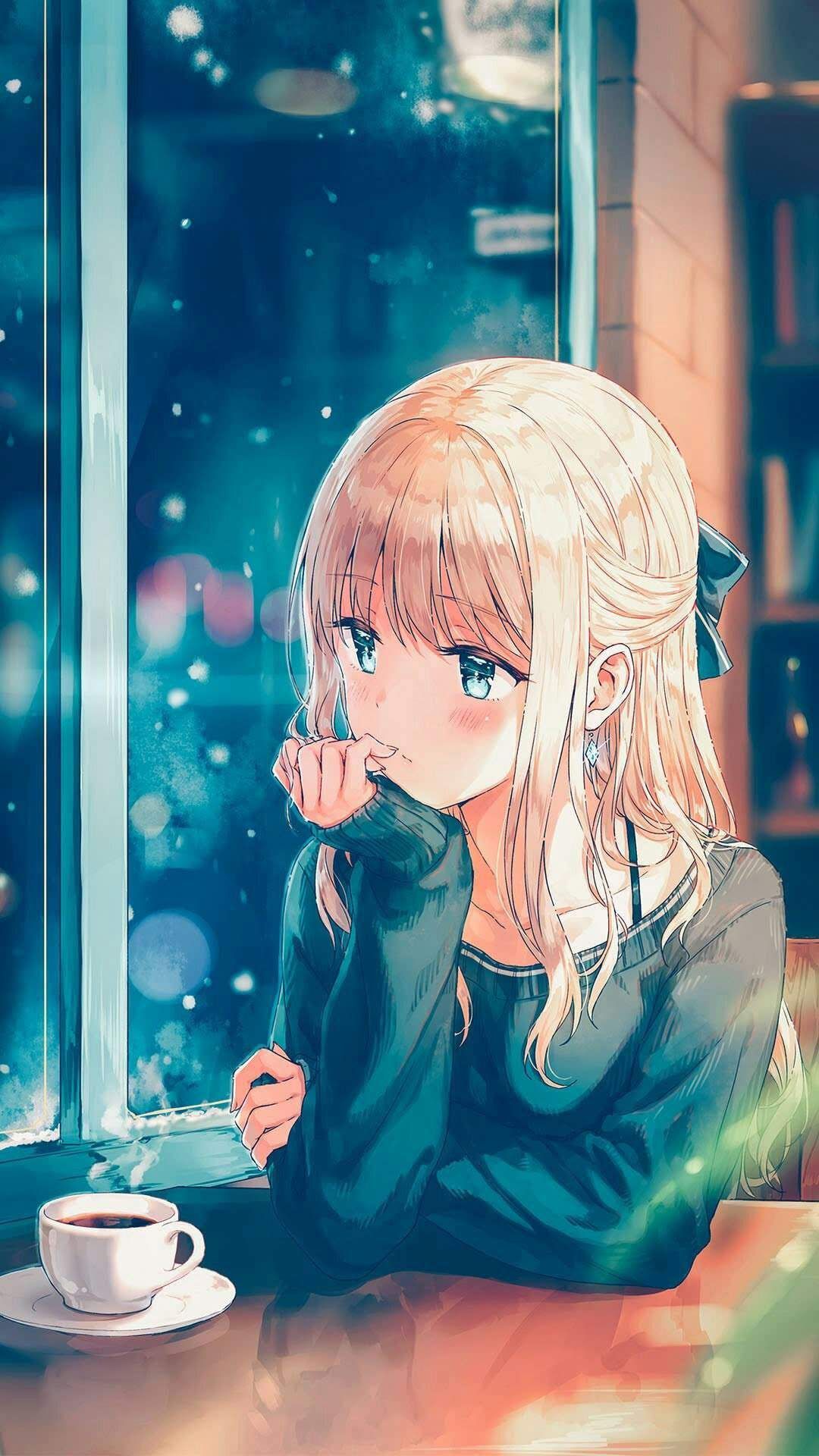 Sad Anime Girl iPad Wallpaper Anime Girl iPad Wallpaper