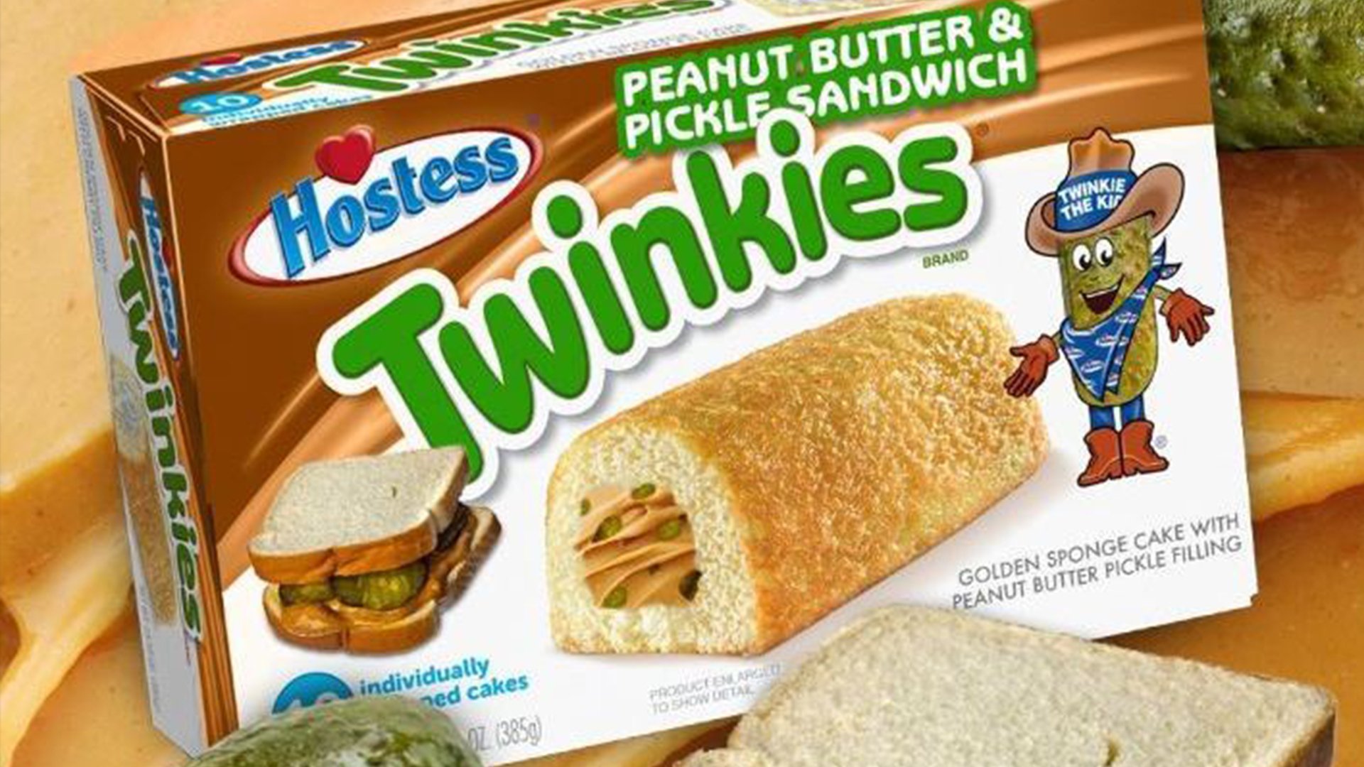 Hostess gets creative and bold with 'Peanut Butter and Pickle Sandwich Twinkies'