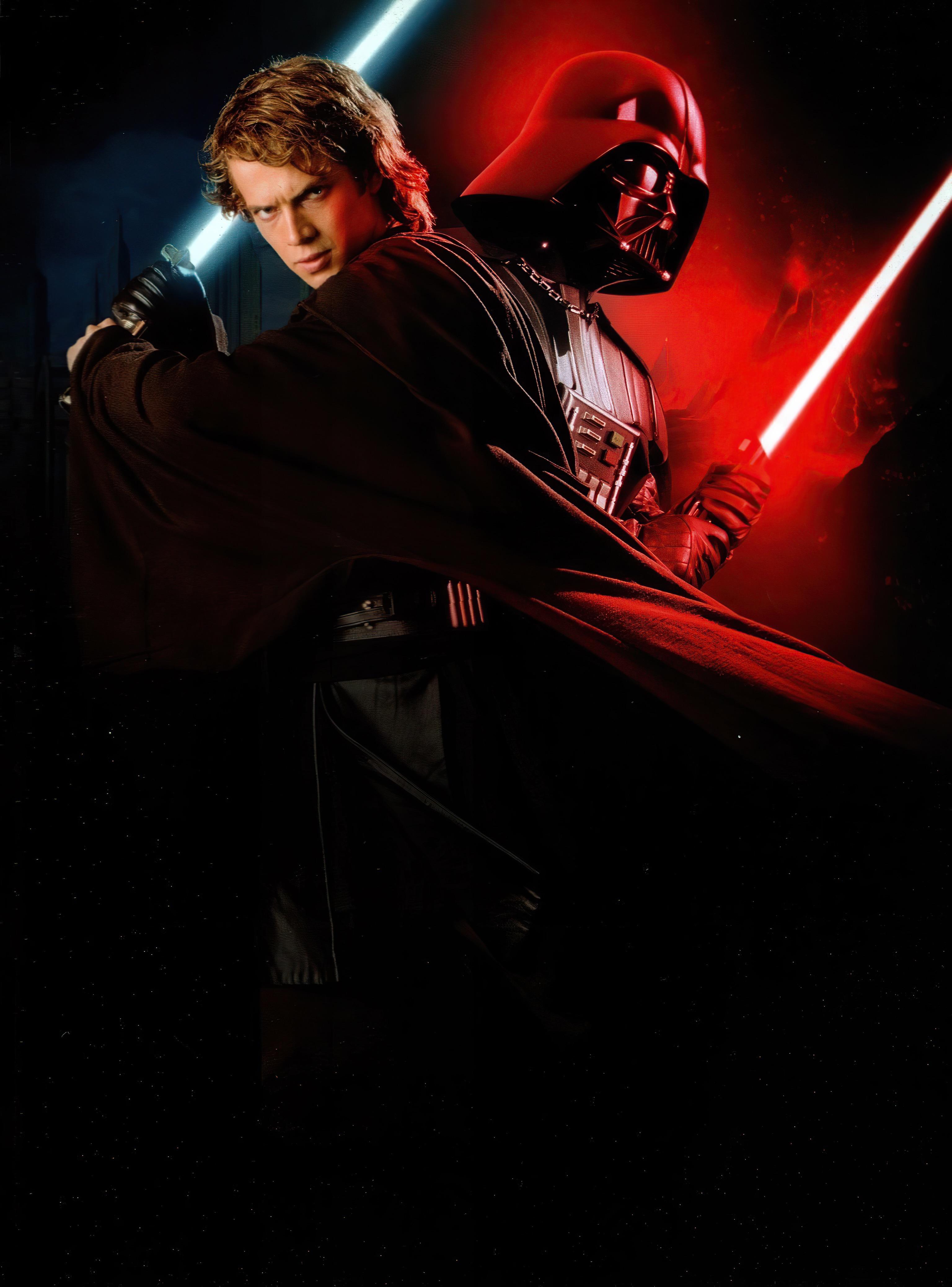 Anakin Skywalker & Darth Vader High Resolution Wallpaper!