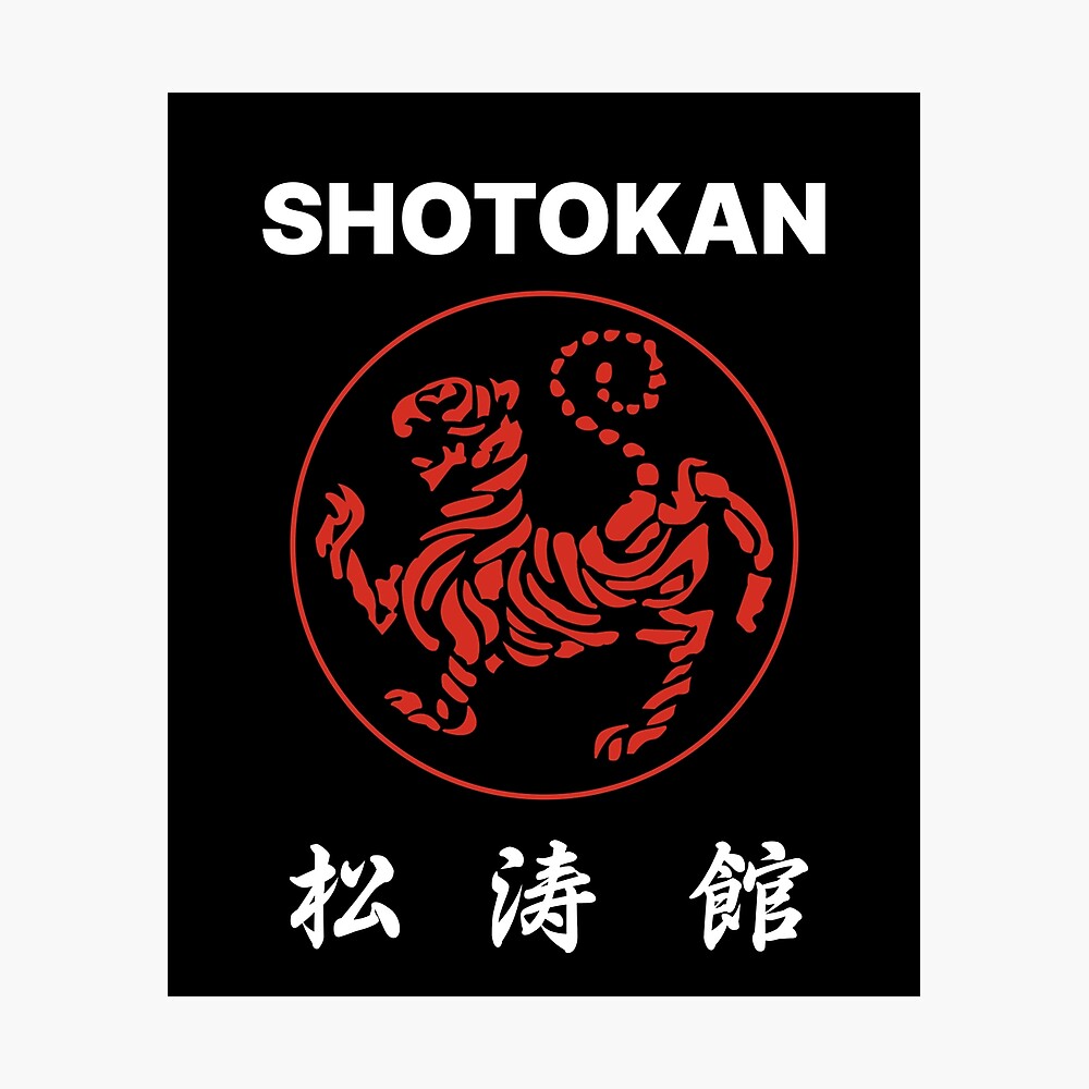 Shotokan karate logo with kanji Poster