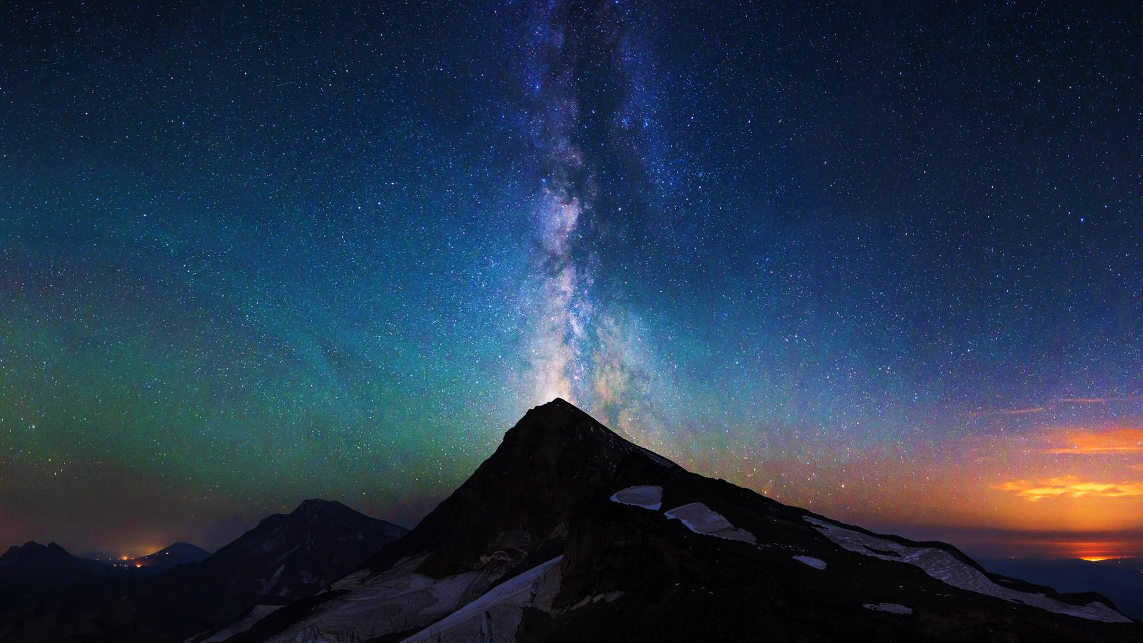 Mountain Aurora Sky Night Star