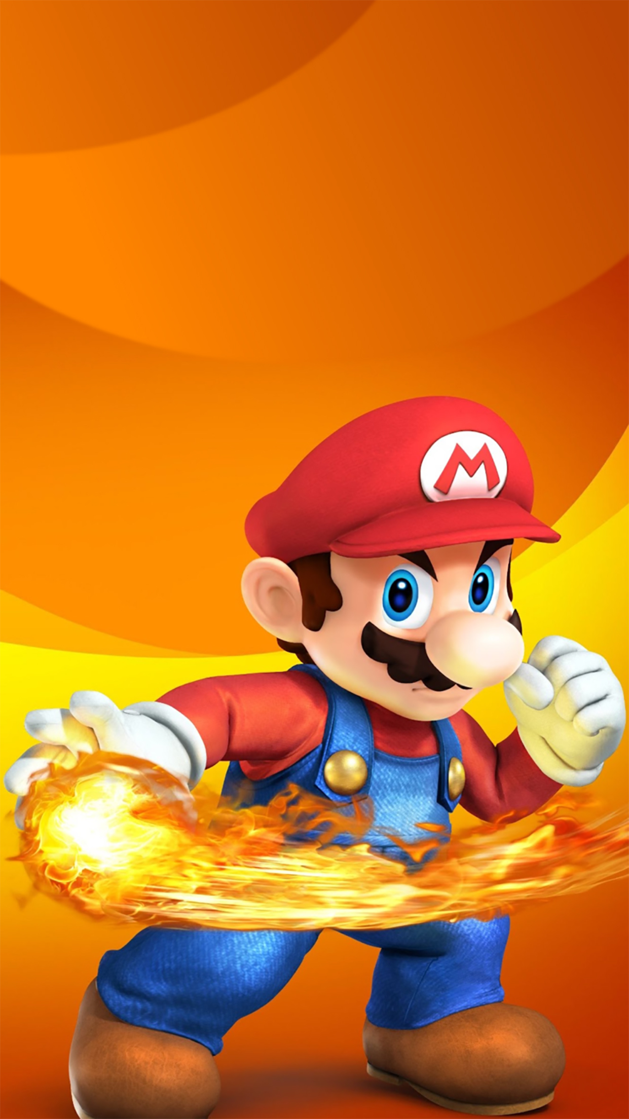 Super Mario, Fire Wallpaper for iPhone Pro Max, X, 6