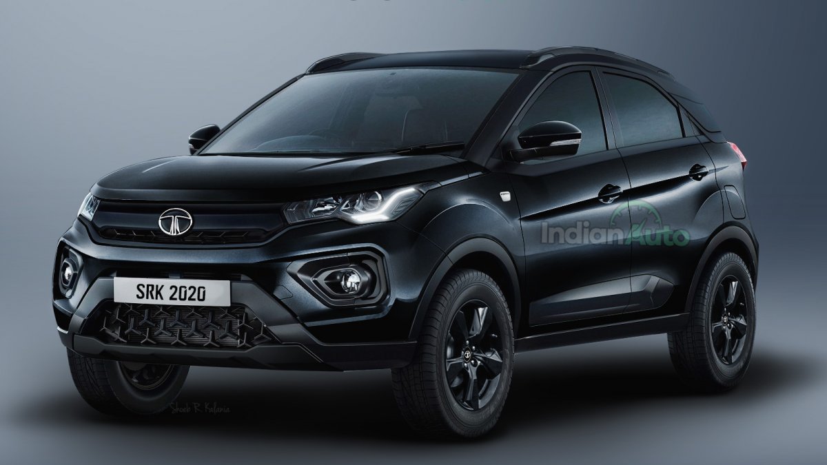 Tata Nexon Dark Edition Rendered; Say Hello to the Meanest Compact SUV in India