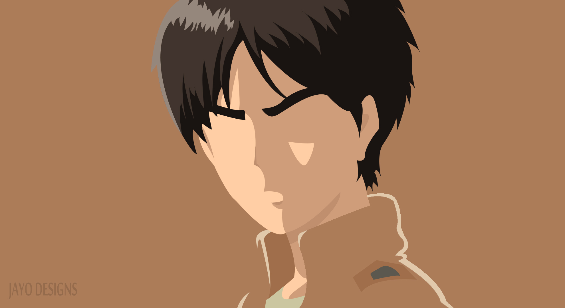 EREN YEAGER minimalist HD Wallpaper