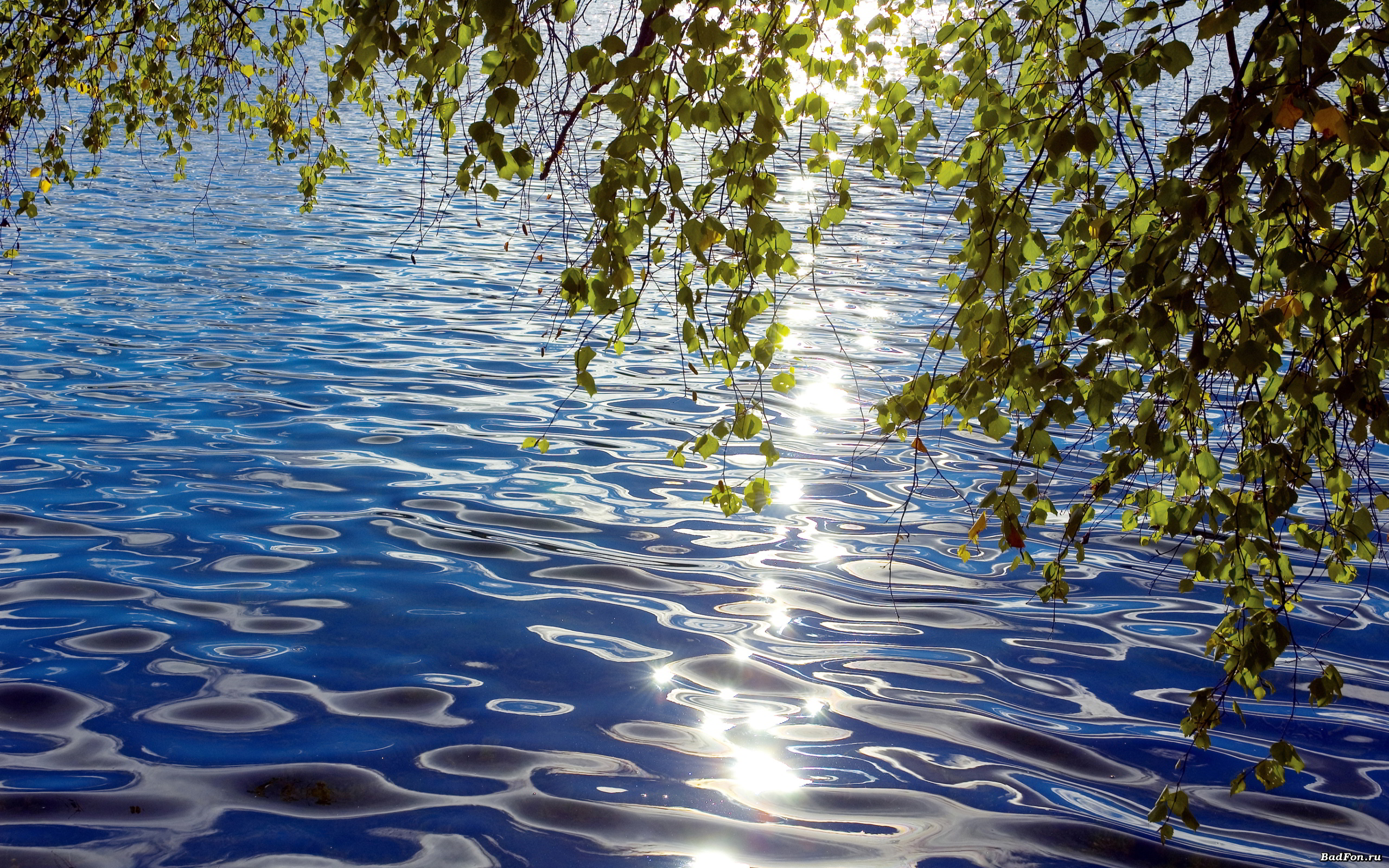 Sunshine water reflection wallpaperx1600