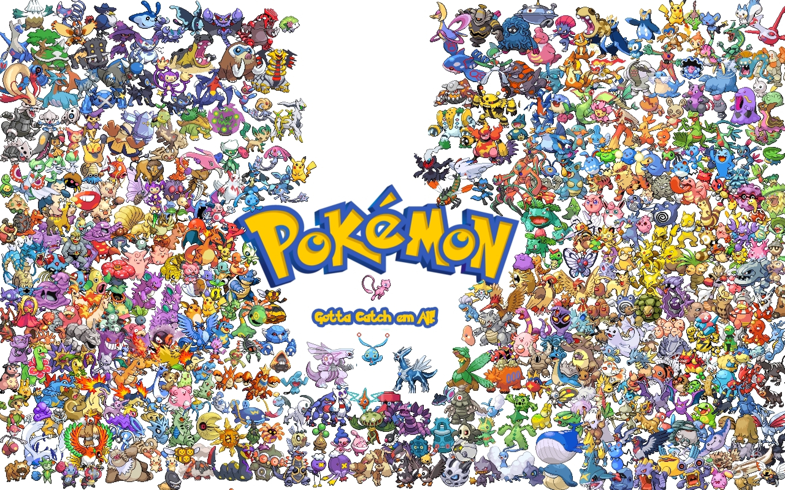 Pokemon Wallpaper Pokemon All Together Wallpaper & Background Download