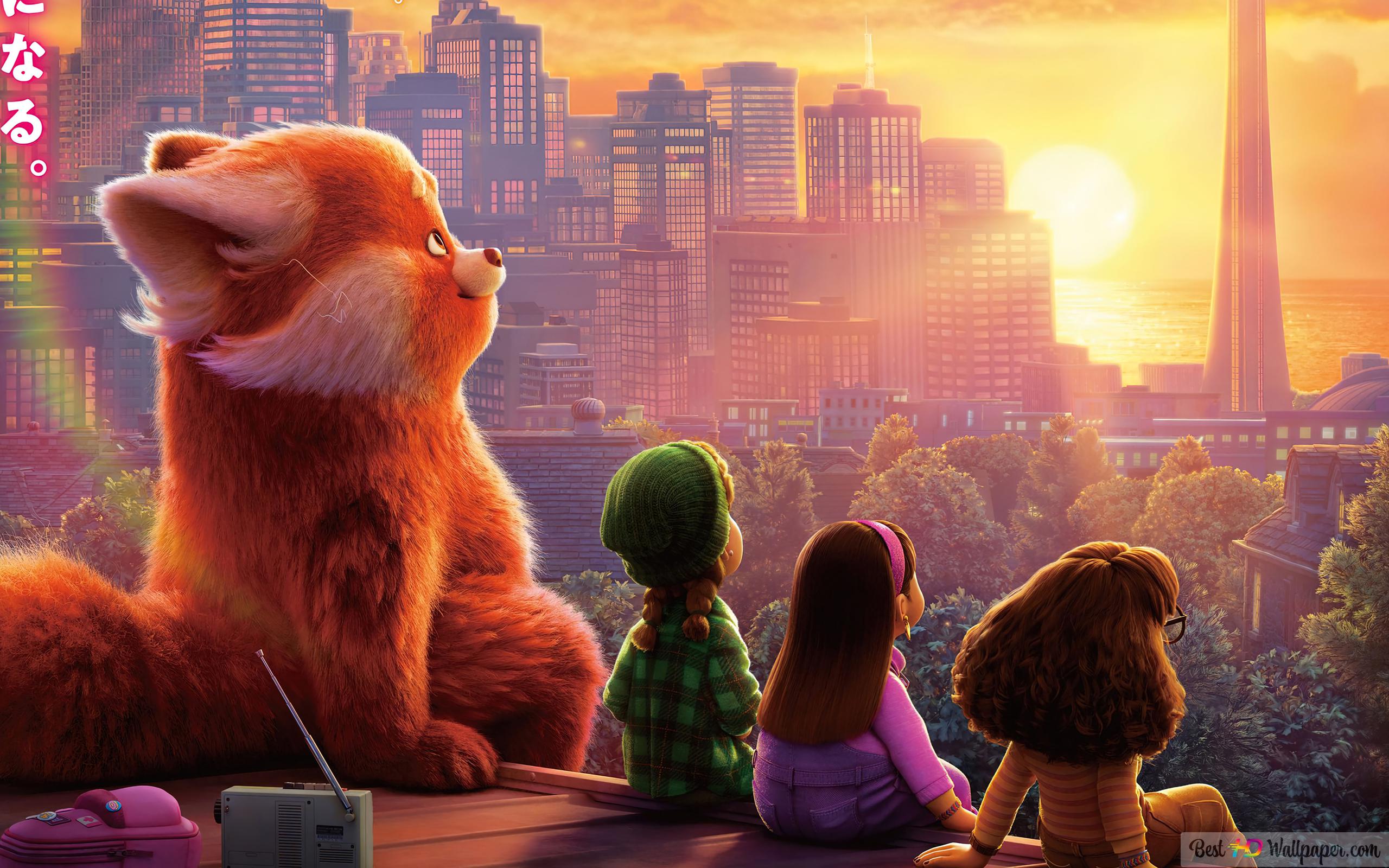 Turning Red 2022 Disney's Movie Poster HD wallpaper download