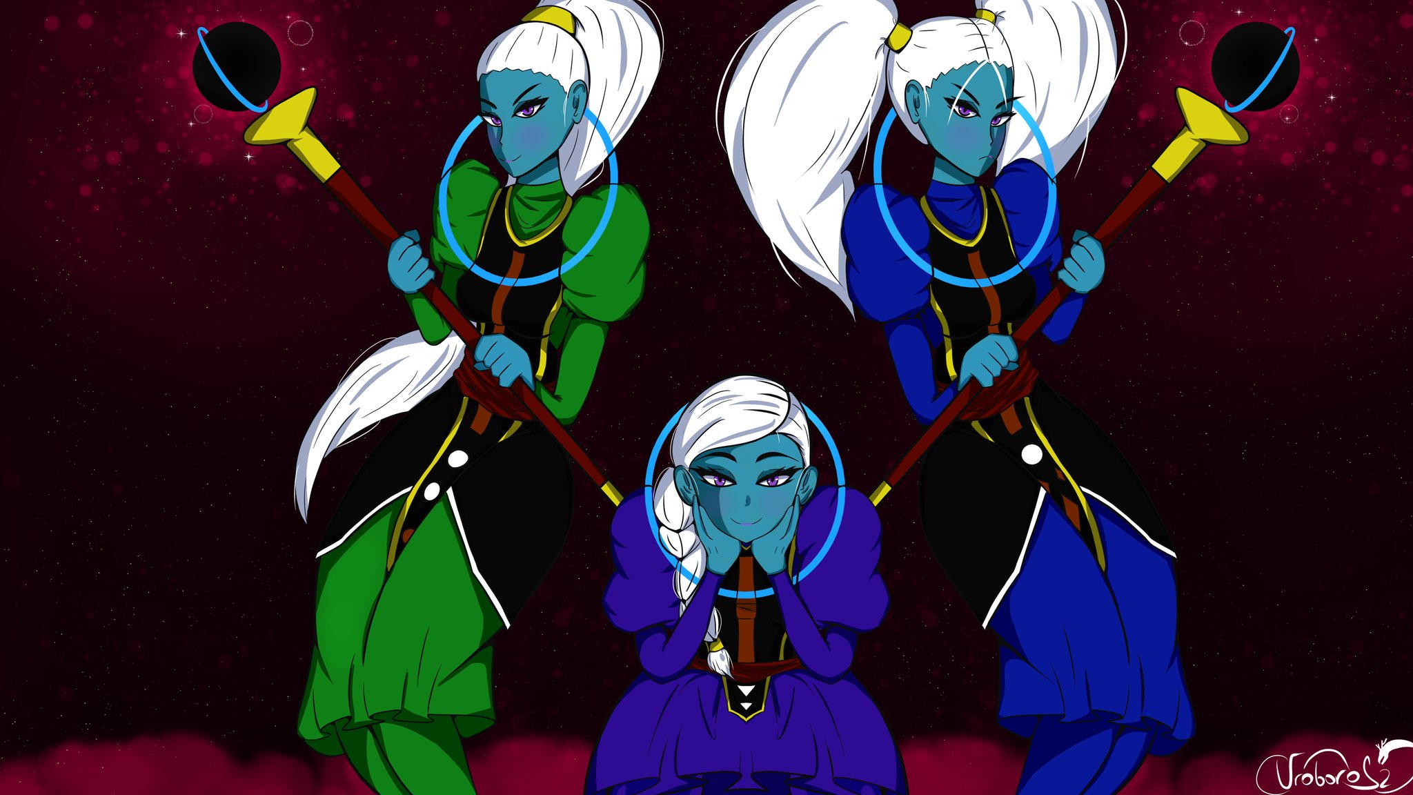 UroboroSz Vados, Cus and Marcarita The most powerfull girls #anime #DragonBallSuper #DragonBall #DragonBallZ #dbs #DBZ #dbzart #Fanarts #Fanart #animegirl #art #drawing #vados #cus #marcarita #girl #artistontwittter #artwork #Dragon