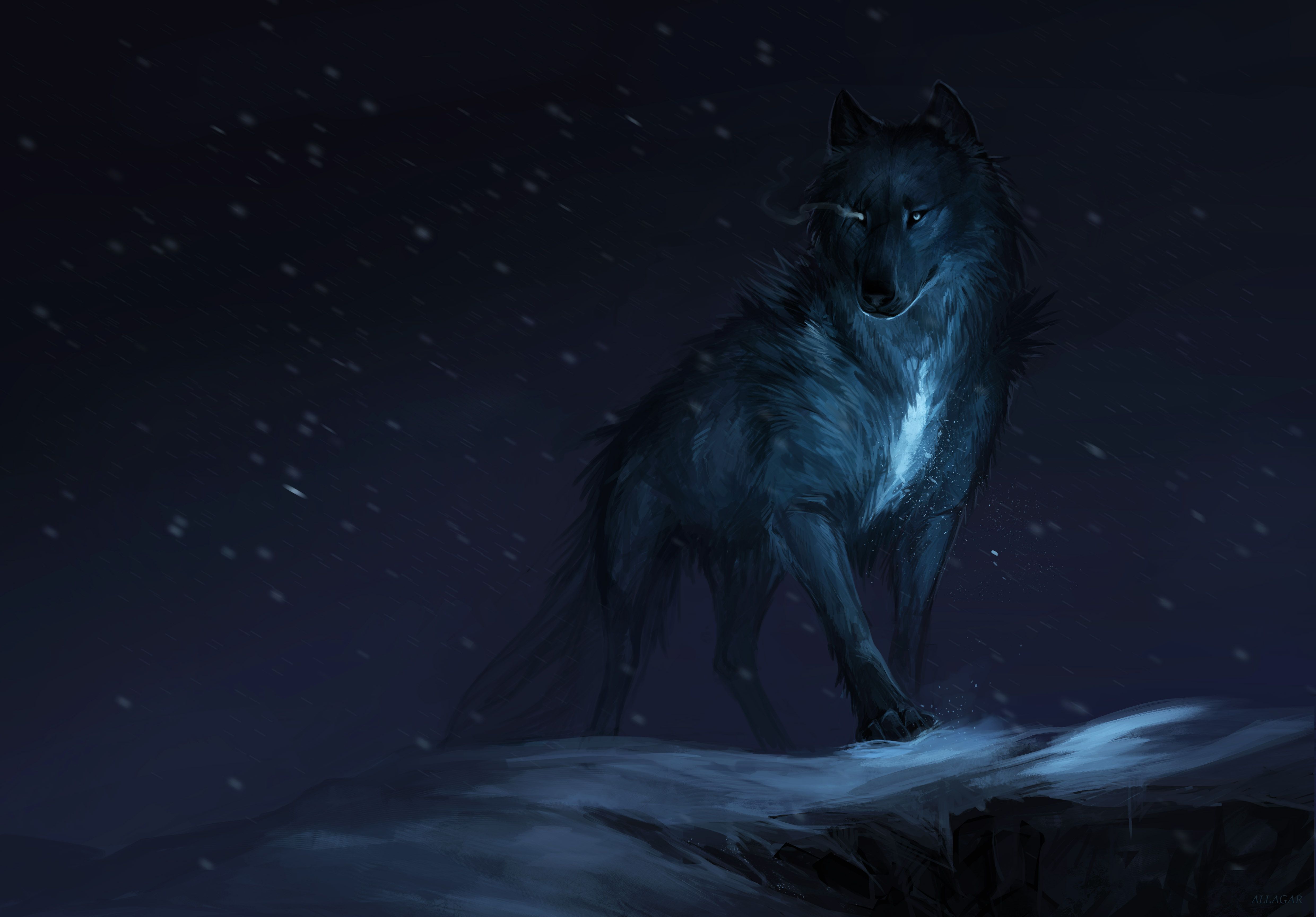 We. Wolf wallpaper, Fantasy art, Anime wolf