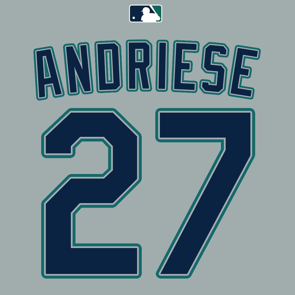 MLB Jersey Numbers Matt Andriese will wear number 27. Last worn by OF Dillon Thomas earlier this season. #Mariners