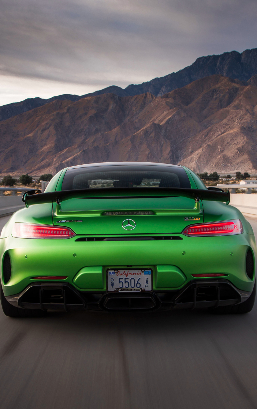 Download Mercedes Amg Gt R, Rear, On Road 840x1336 Wallpaper, Iphone Iphone 5s, Iphone 5c, Ipod Touch, 840x1336 HD Image, Background, 1923