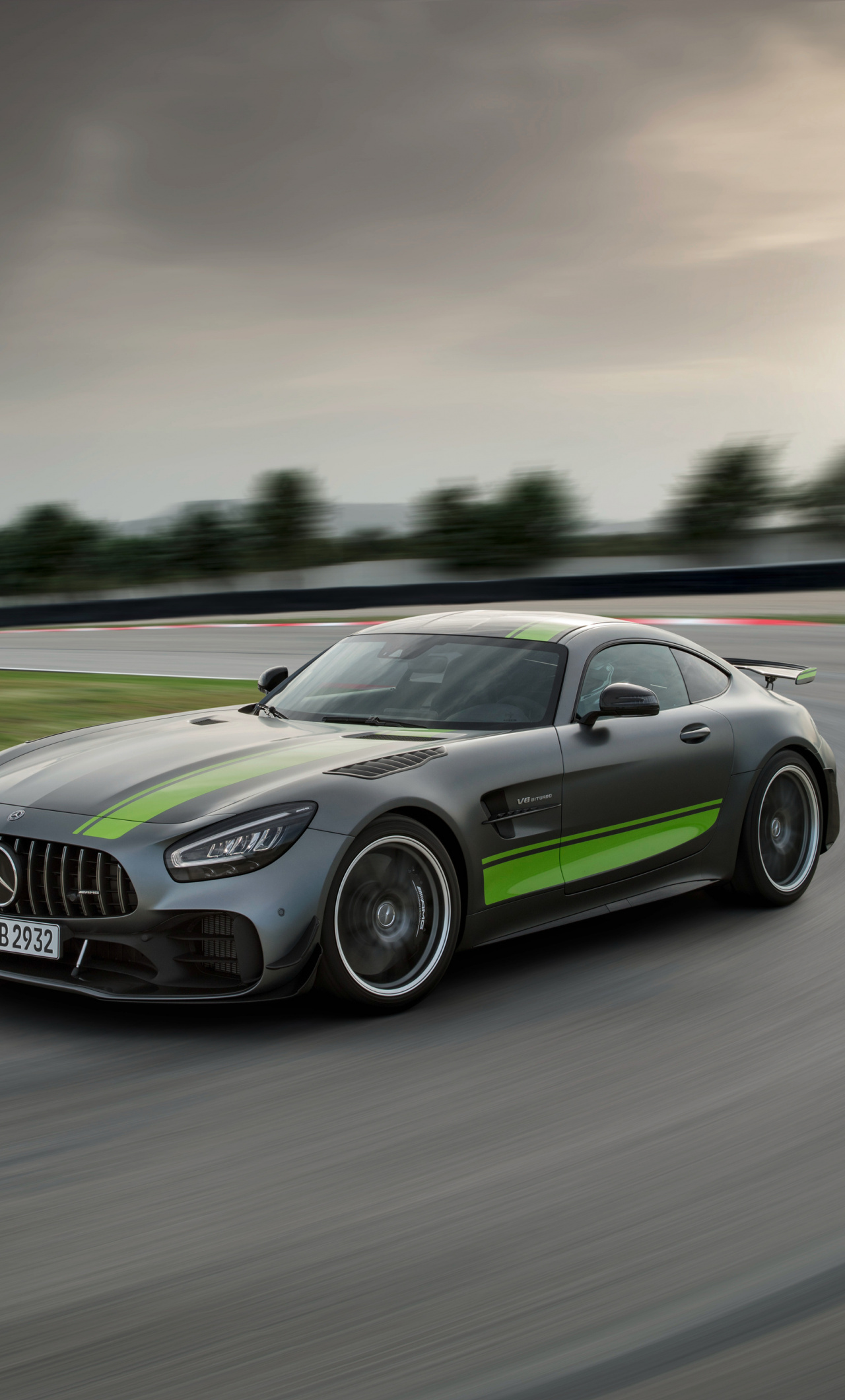 Download Mercedes AMG GT R Pro, On Road, 2019 Wallpaper, 1280x IPhone 6 Plus