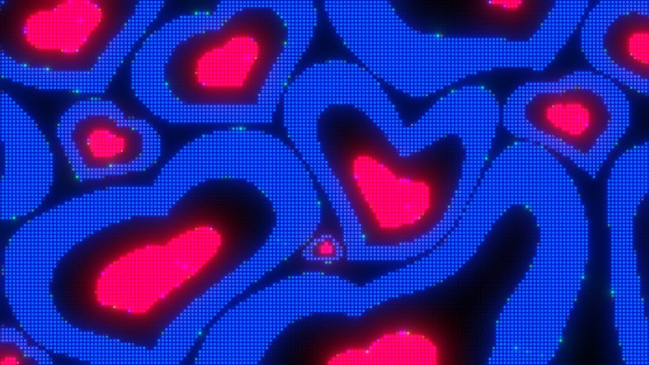 Y2K PARTY Pink and Magenta Ending Heart Scene HQ Background [1 HOUR LOOP] 
