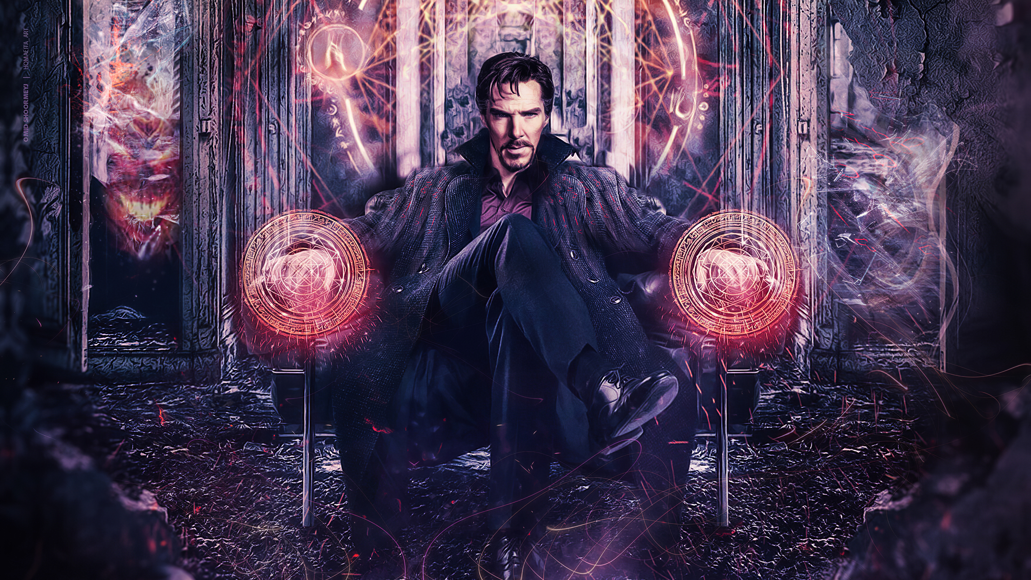 Doctor Strange Sitting On Chair, HD Superheroes, 4k Wallpaper, Image, Background, Photo and Picture