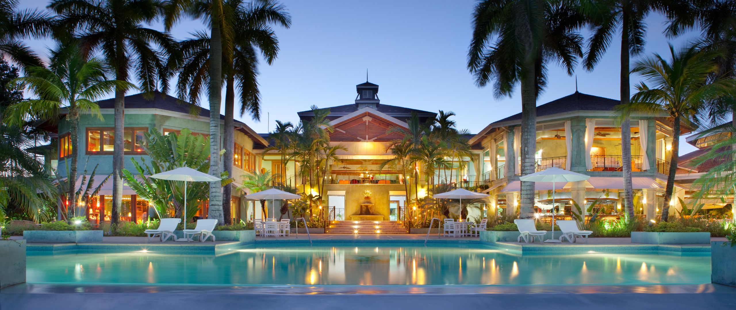 Download wallpaper 2560x1080 maldives, tropical, house, swimming pool, spa dual wide 1080p HD background