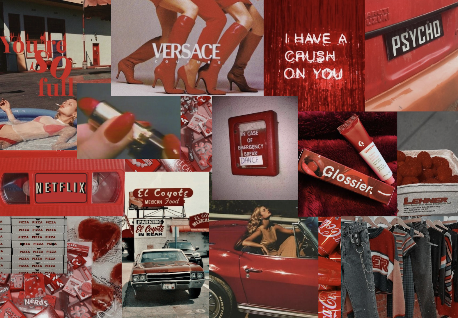 red computer wallpaper