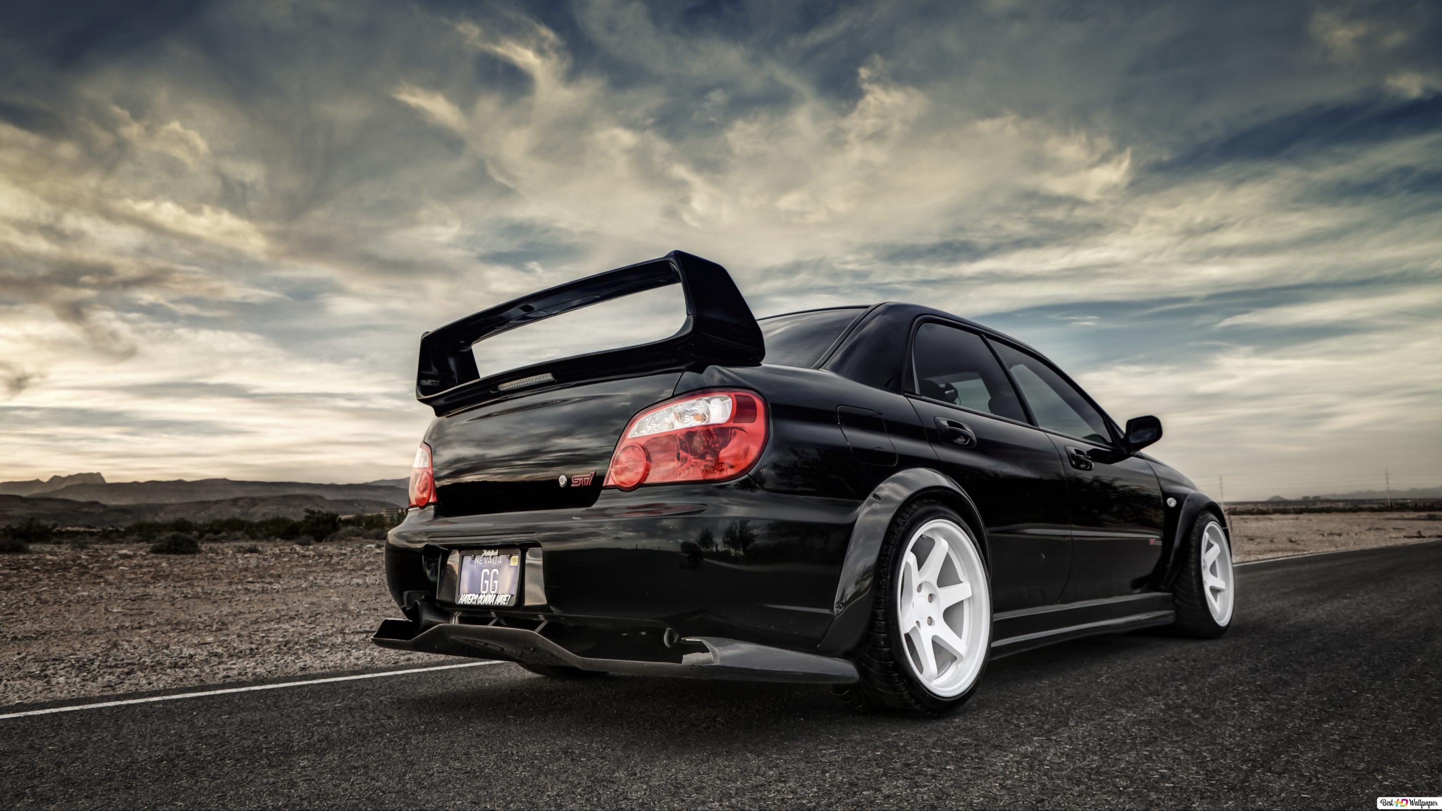 Black Subaru HD wallpaper download