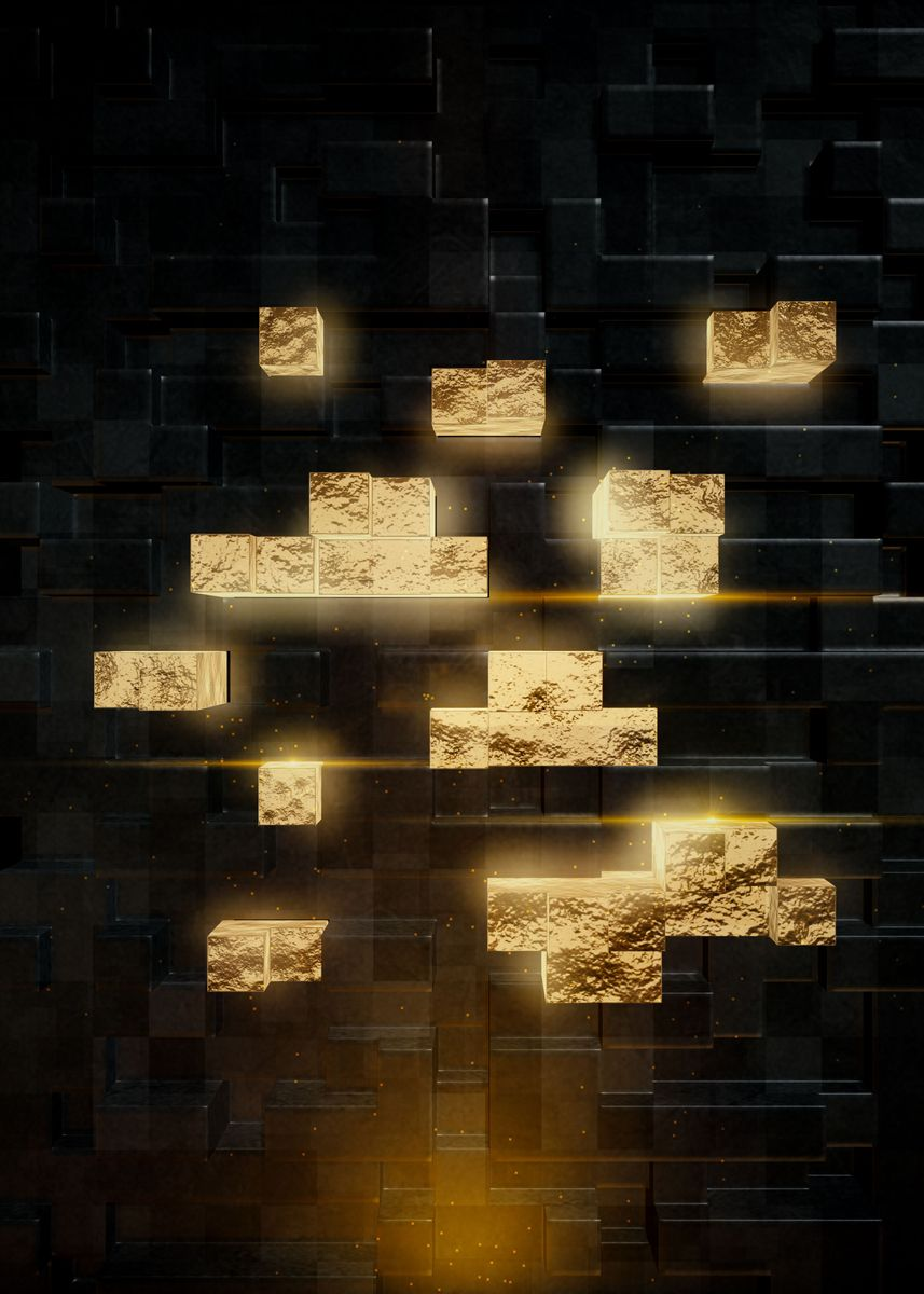 gold minecraft wallpaper