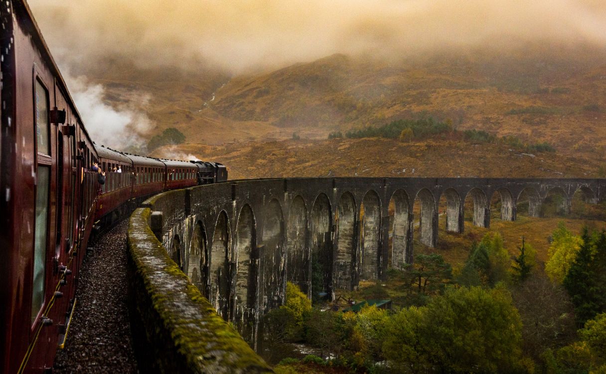 Wallpaper Harry Potter, Harry Potter and The Cursed Child, Wizarding World, Hogwarts Express, Train, Background Free Image
