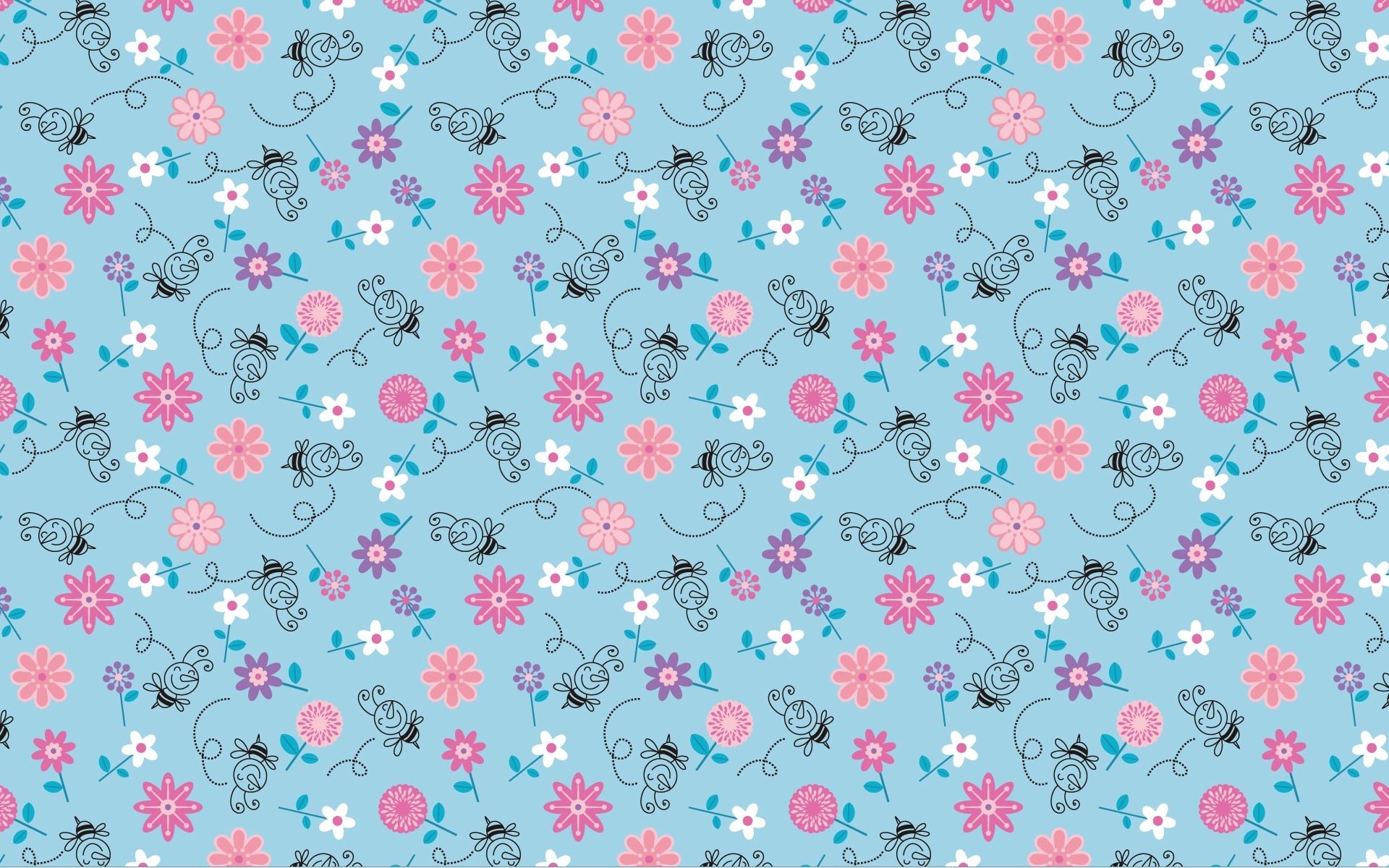 Cute Blue Wallpaper