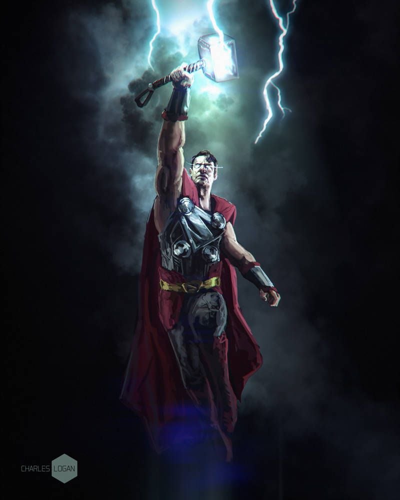 Super Thor. Dc comics vs marvel, Thor vs superman, Dc comics artwork