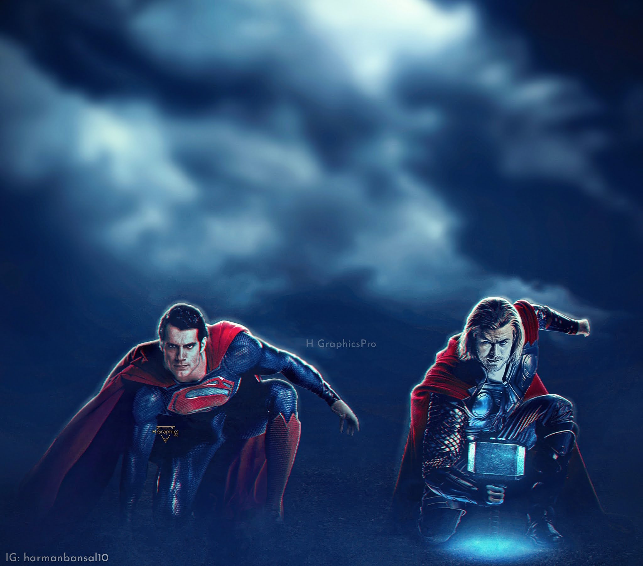 Superman Meets The Mighty Thor