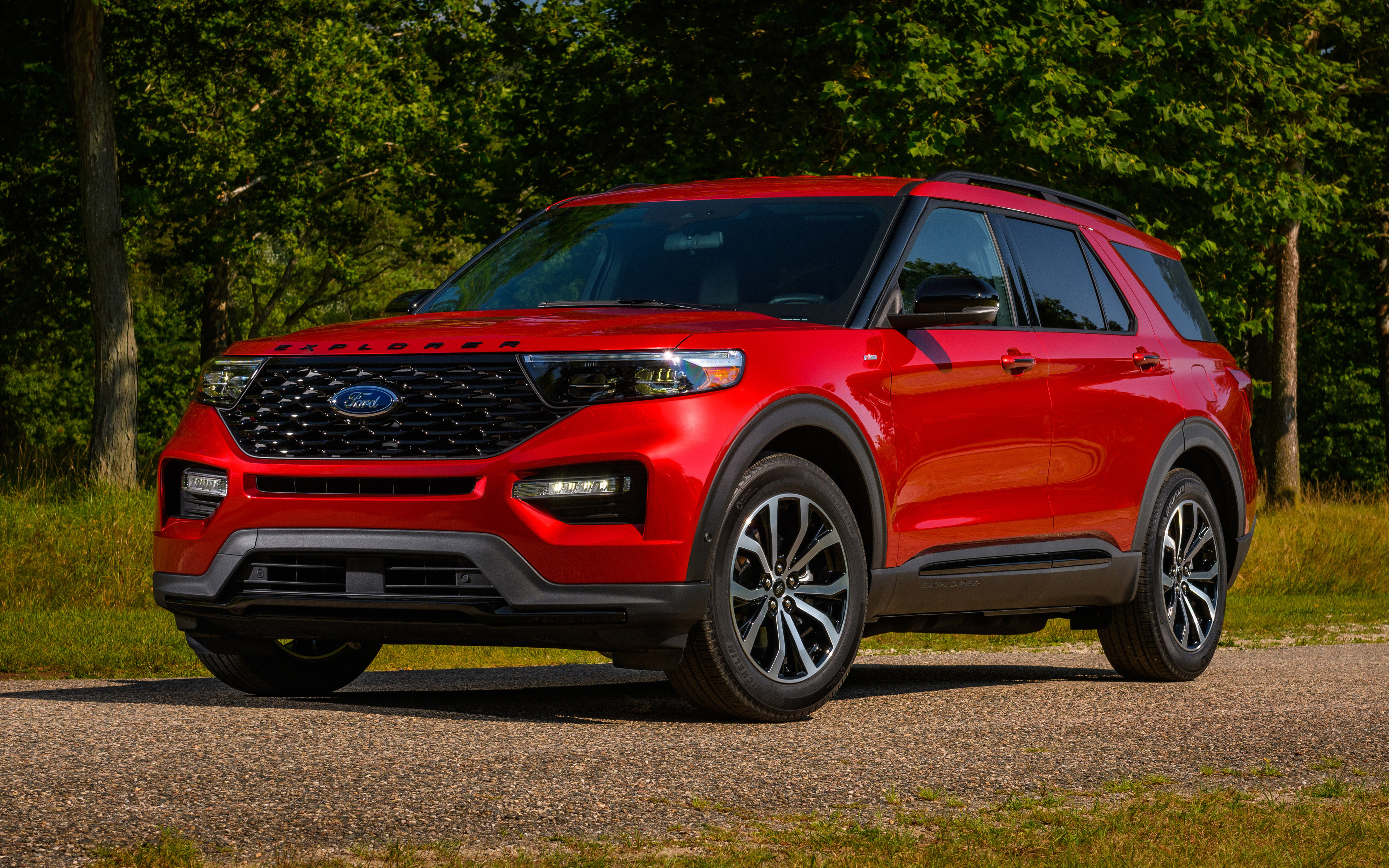 Download Wallpaper Ford Explorer ST Line, 4k, Offroad, 2022 Cars, SUVs, HDR, 2022 Ford Explorer, American Cars, Ford For Desktop With Resolution 3840x2400. High Quality HD Picture Wallpaper