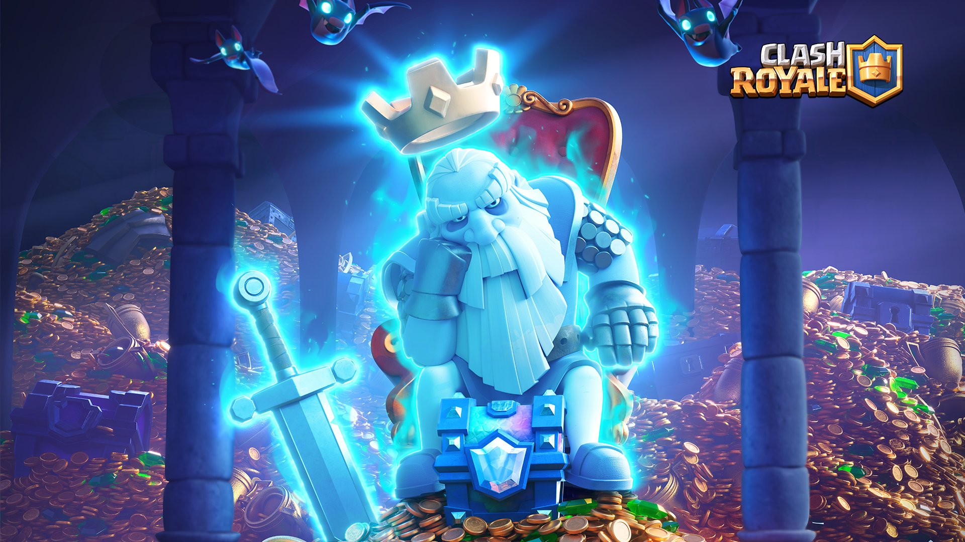 Clash Royale a new wallpaper? We've got a bunch here that you can download, featuring this Season's Royally grumpy Ghost. Made by the lovely if you were