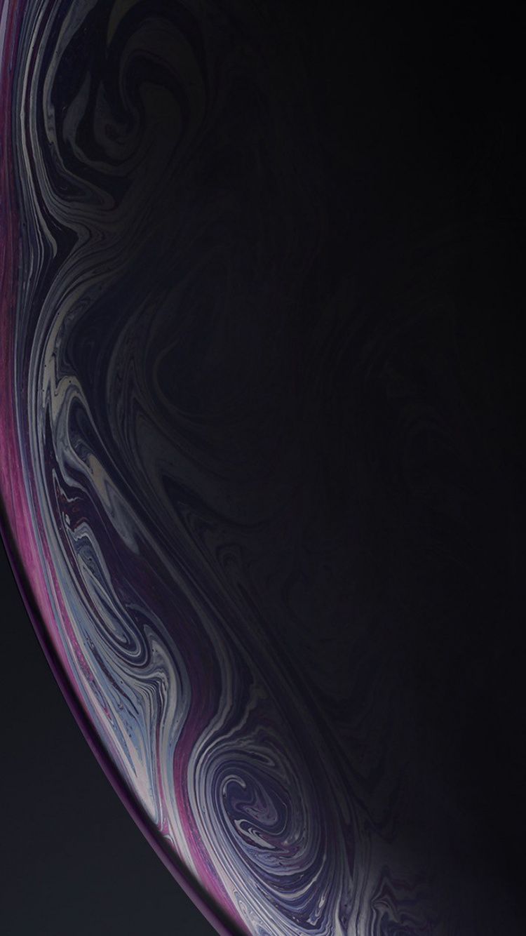 iOS dark, surface, bubble, stock, 750x1334 wallpaper. Bubbles, Wallpaper, Phone screen wallpaper